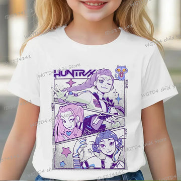 KPop Demon Hunters Kids T-Shirt – 2025 Movie Cotton Tee