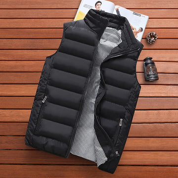 Men’s Winter Cotton Padded Sleeveless Vest