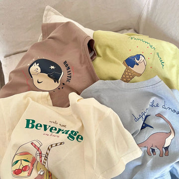 Children’s Cotton Cartoon T-Shirt