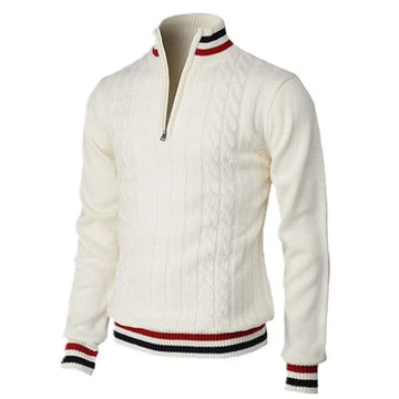 Men’s Slim Fit Turtleneck Zipper Sweater