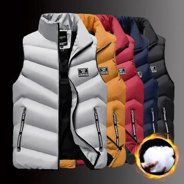 The Men’s Winter Cotton Padded Sleeveless Vest