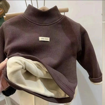 Autumn Winter Velvet Long Sleeve T-Shirt