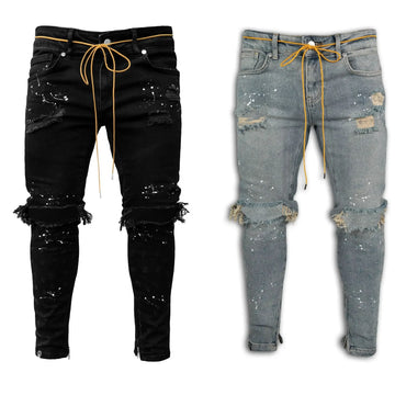Men’s Slim Fit Denim Pencil Jeans