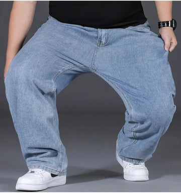 10XL Oversized Straight Jeans for Men