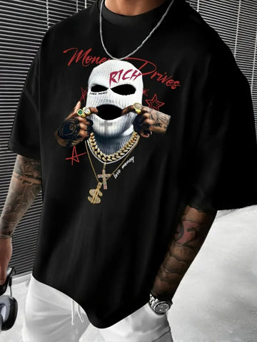 2025 Summer Men’s 3D Print Hip Hop T-Shirt