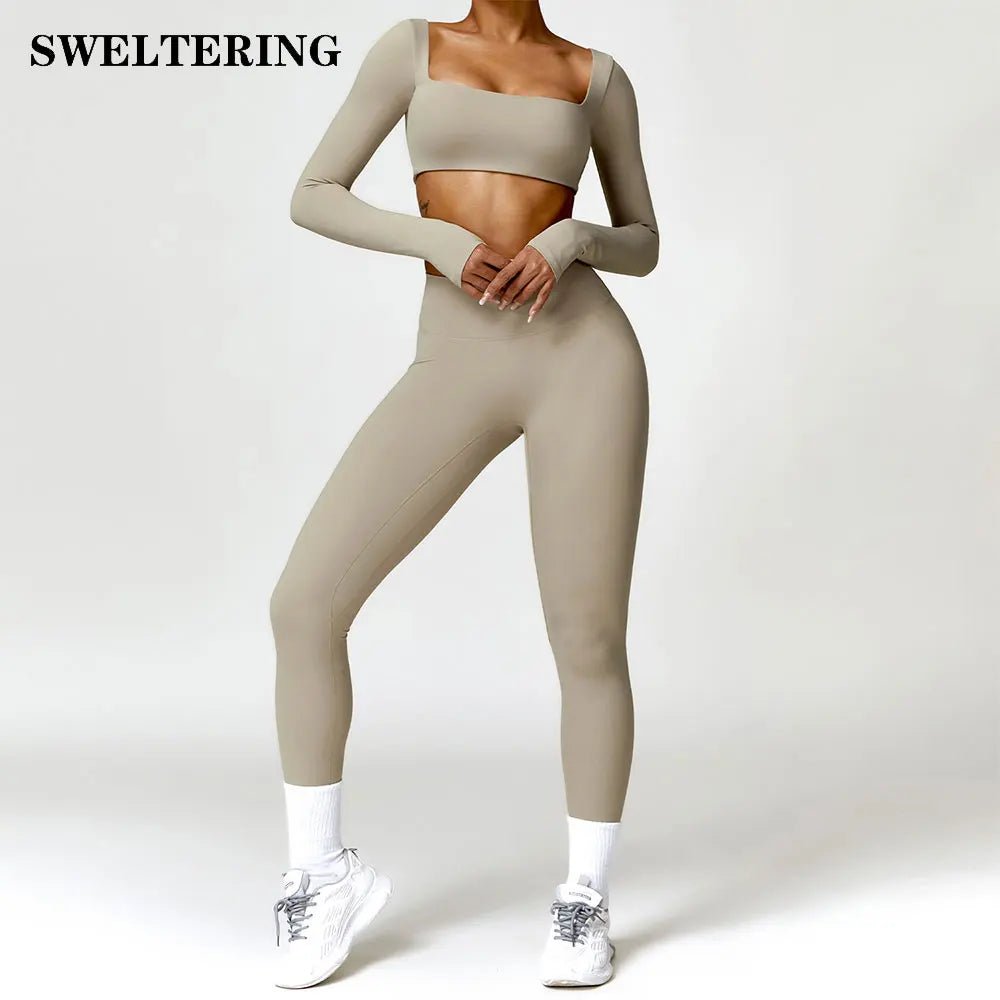 2PCS Women’s Yoga Set – Sports Bra & Leggings Workout Outfit