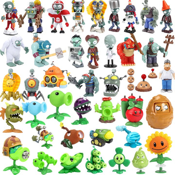Plants vs Zombies Figures Set – Dr. Zomboss, Peashooter, Gargantuar & More Kids Toys