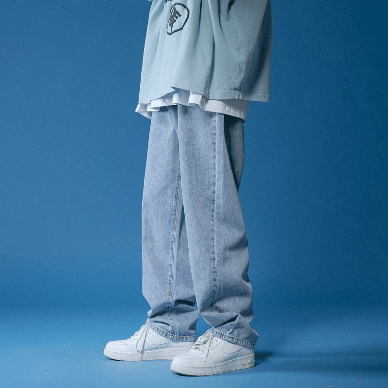 Men’s Baggy Denim Jeans – Trendy Streetwear