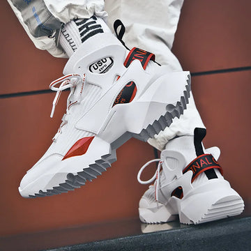 Men’s Breathable High-Top Sneakers – Trainers & Running Shoes