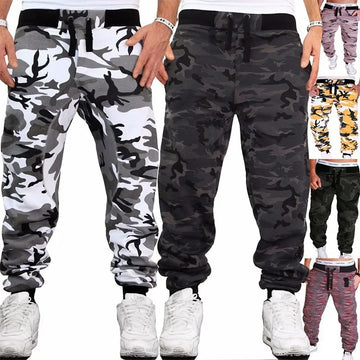 Men's Camouflage Cargo Joggers – 2023 Running Sweatpants with Pockets