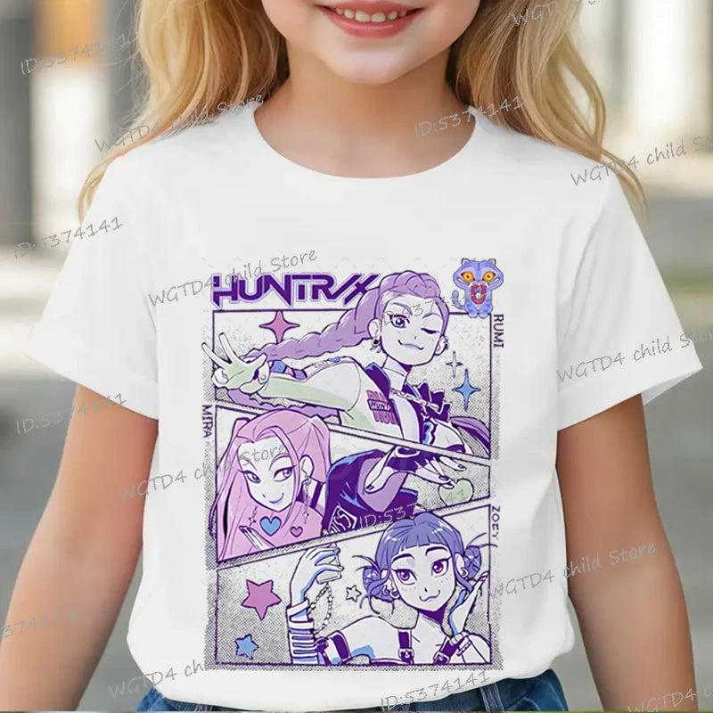 KPop Demon Hunters Kids T-Shirt – 2025 Movie Cotton Tee