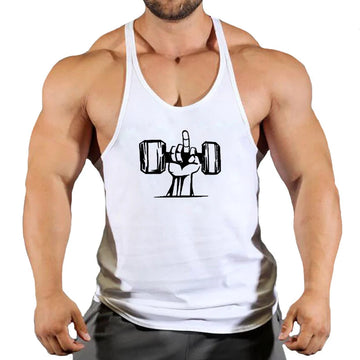 Men’s Sleeveless Slim Fit Gym Tank Top – Breathable Cotton