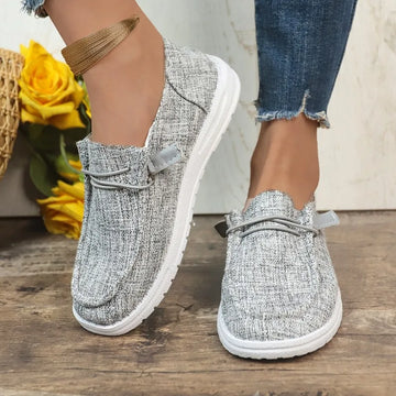 Women’s Casual Vulcanized Shoes Flat Lace-Up 2024