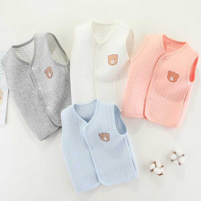 Newborn Baby Cotton Waistcoat 0-24M