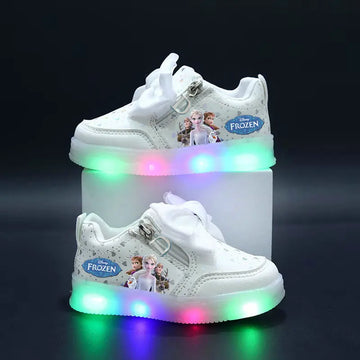 Frozen LED Sneakers – Anna & Elsa Light-Up Shoes