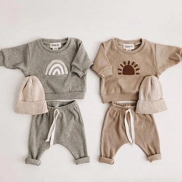 Baby Cotton 2-Piece Set – Sweatshirt & Pants