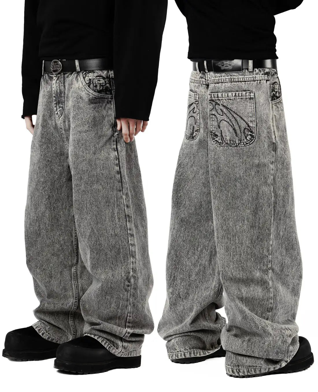 Men’s Plus Size Stretch Denim Straight Jeans Leg