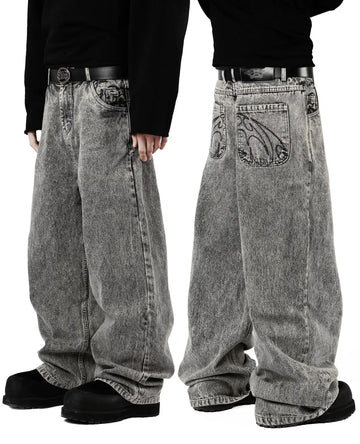 Men’s Plus Size Stretch Denim Straight Jeans Leg