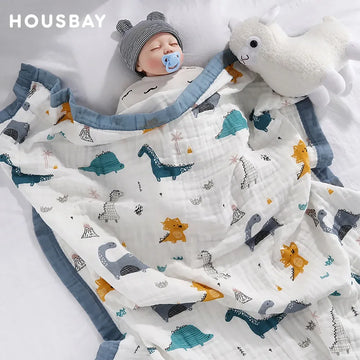 6-Layer Cotton Baby Swaddle Blanket