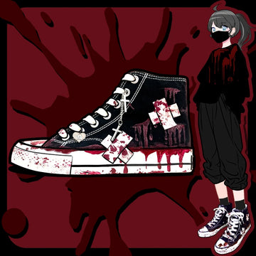 Amy and Michael Original Designer Graffiti High Top Sneakers
