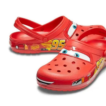 Cars Lightning McQueen Cartoon Slippers – Kids Waterproof Anti-Slip Sandals