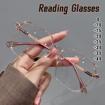Trendy Anti-Blue Light Reading Glasses – Unisex Transparent Frame