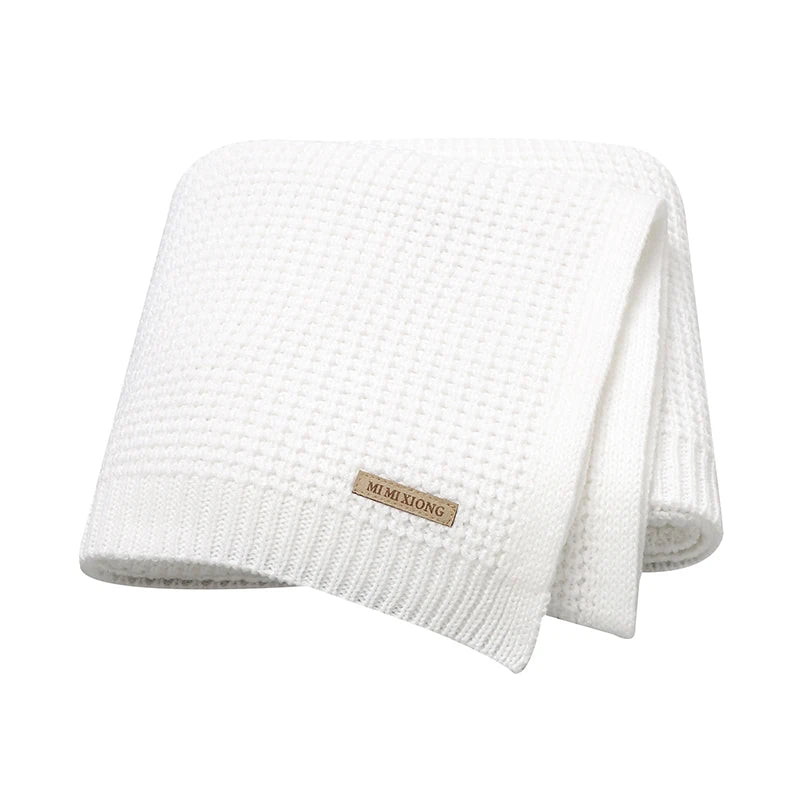 Knitted Baby Blanket Swaddle Wrap 90x70cm