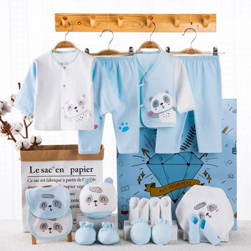 18PCS Newborn Baby Cotton Clothes Set