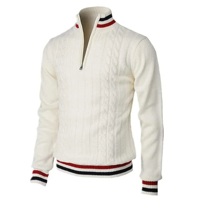 Men’s Slim Fit Turtleneck Zipper Sweater