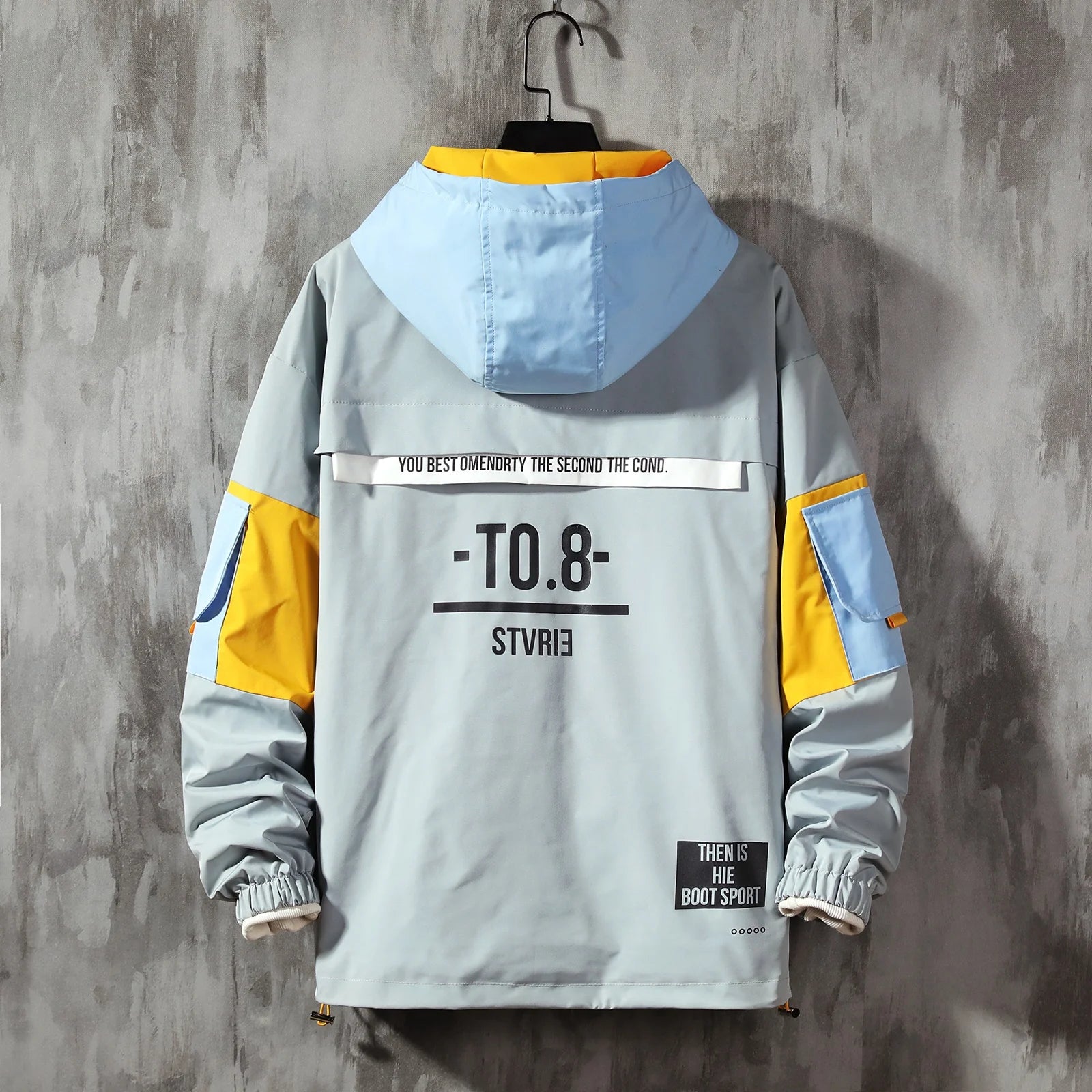 Men’s Jacket Hoodie – Waterproof Windbreaker Streetwear Coat