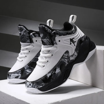 Boys Basketball Sneakers – 2024 Thick Sole Non-Slip Sports Shoes for Kids
