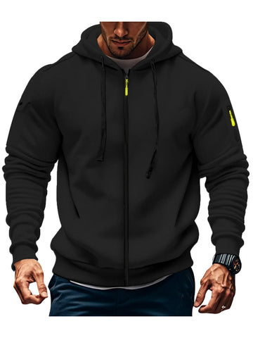 2025 Men’s Harajuku Multi-Pocket Hooded Sweater