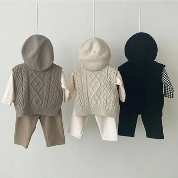 Baby Knitwear Vest Sweater 0-3Y