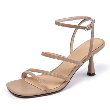 2025 Women’s Ankle Strap Sandals – Open Toe High Heels Party Shoes