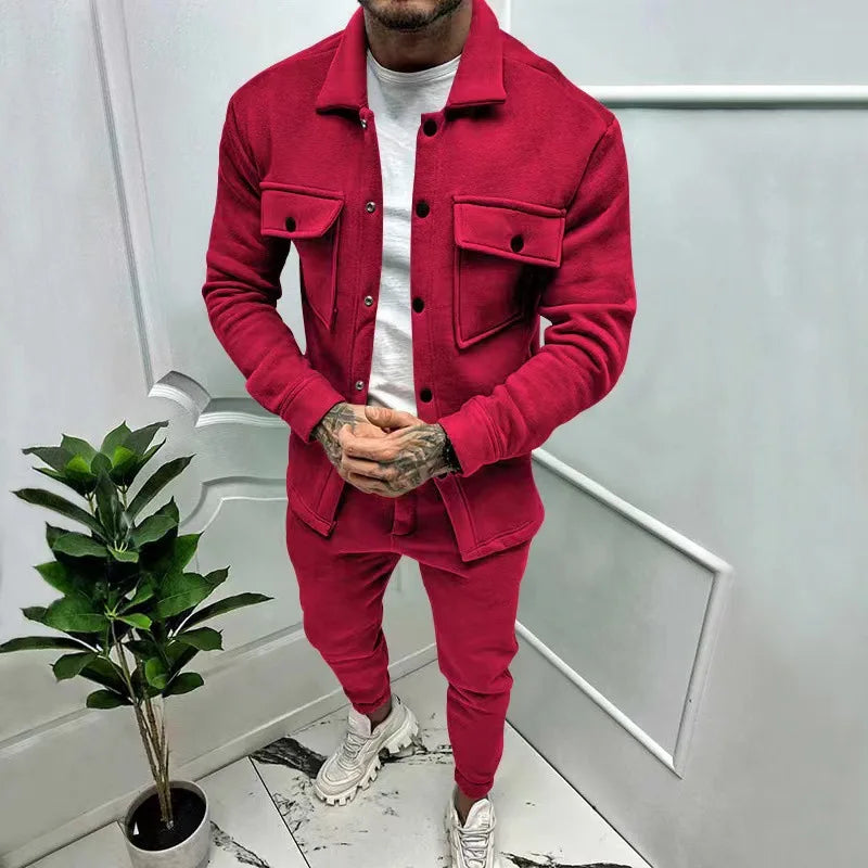 Men’s 2025 Two-Piece Jacket & Pant Set
