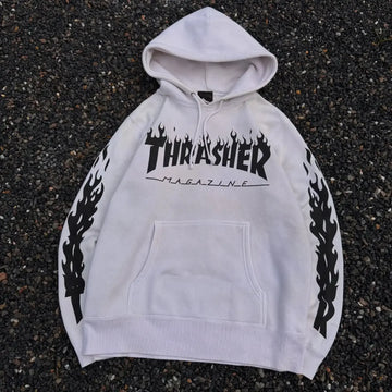 Universal Oversized White Hoodie Jacket – Unisex