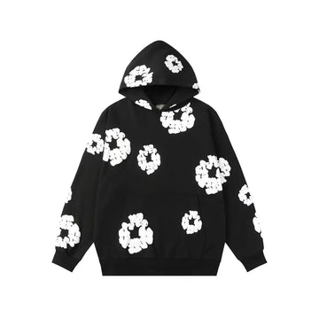 Denim Tears Cotton Hoodie – American Style Loose Fit Streetwear Sweatshirt
