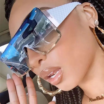 Fashion Oversized Wide-Rim Sunglasses UV400 for Women