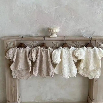 2025 Summer Baby Girl Cotton Outfit Set