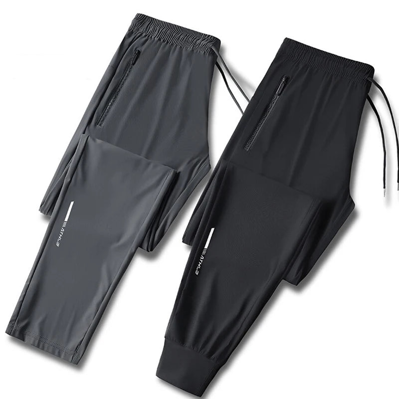Men’s Ice Silk Summer Pants – Slim Fit Quick-Dry Outdoor Wear