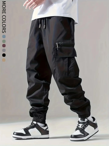 Men’s Multi-Pocket Cargo Pants – Breathable Outdoor Trousers