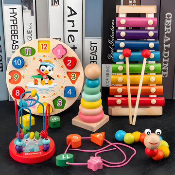 Montessori Wooden Toys – Educational Puzzles for Babies 1–3 Years