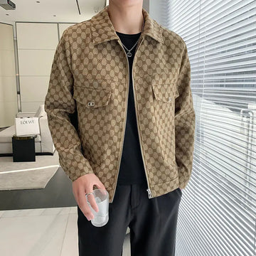 High-End Jacquard Casual Men’s Jacket