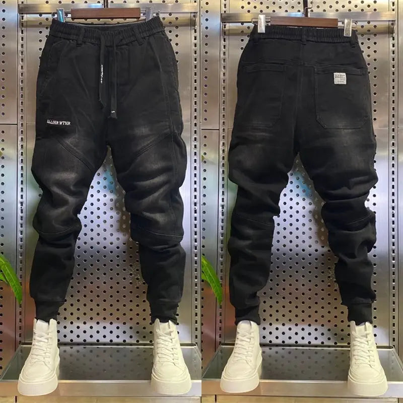 Luxury Korean Style Loose Baggy Jeans for Men