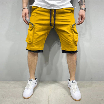 Men’s Summer Gym Quick-Dry Cargo Shorts Multi-Pocket
