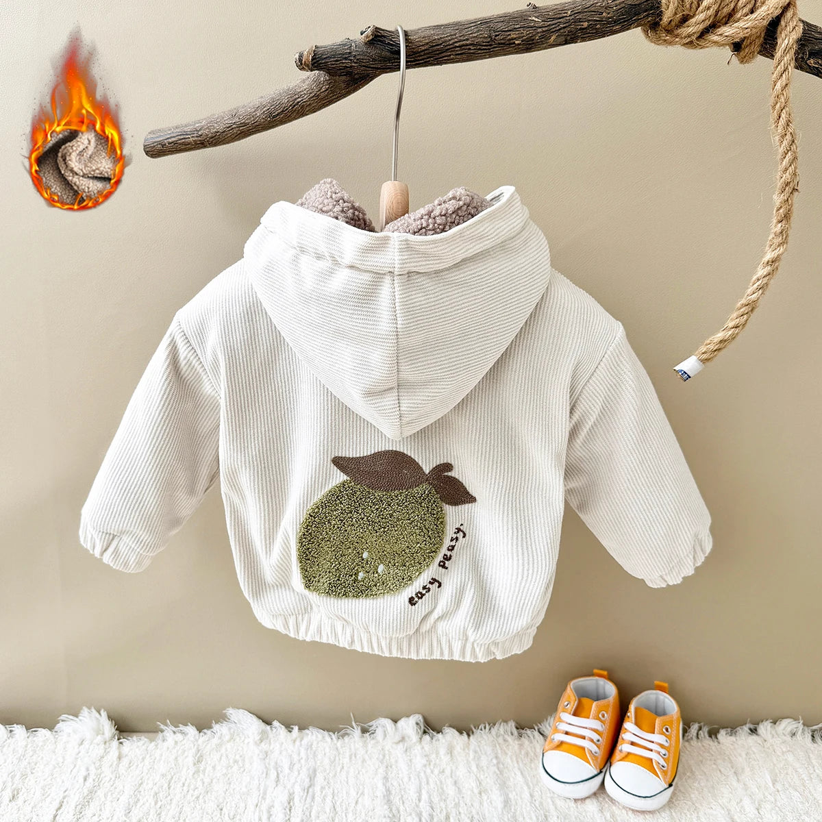 Baby Winter Hooded Cotton Jacket 0-3Y