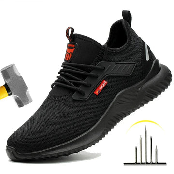 Men’s Steel Toe Safety Work Sneakers Puncture-Proof Boots
