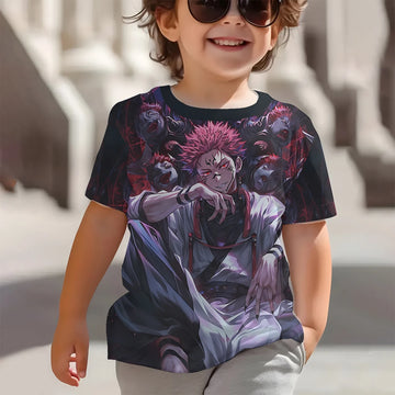 Jujutsu Kaisen Gojo Kids T-Shirt – 3D Print Anime Top for Boys & Girls
