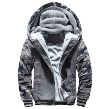 Men’s Camouflage Hooded Jacket Autumn Winter