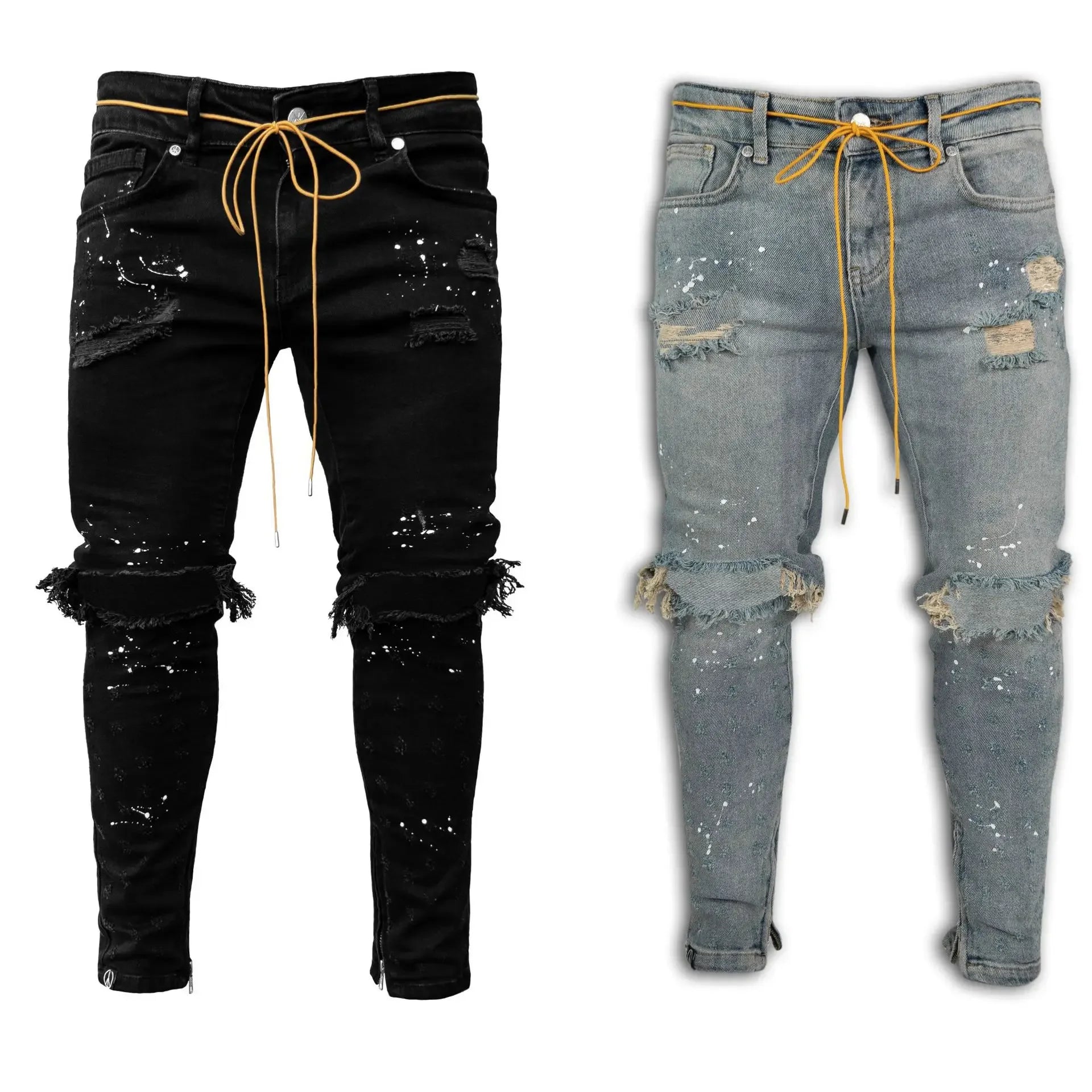 Men’s Slim Fit Denim Pencil Jeans